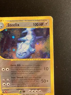 Pokemon Card-Steelix-H23/H32-Aquapolis- Holo-ENG-Played-SWIRL - Image 3