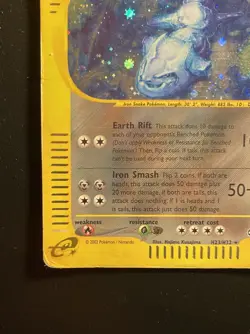 Pokemon Card-Steelix-H23/H32-Aquapolis- Holo-ENG-Played-SWIRL - Image 5