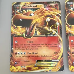 Pokemon TCG EX Holo Charizard EX 11/106 XY Flashfire Card - Image 1