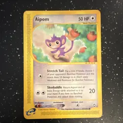 Aipom 067/147 Aquapolis Common Basic Regular Pokemon TCG English (2) - Image 1