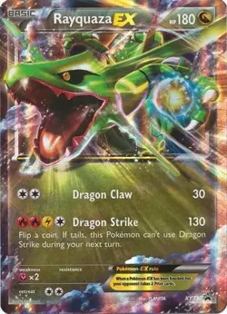 Moderately Played, English - 1 x Pokemon Rayquaza EX - XY73 - Ultra Rare Promo X - Image 1