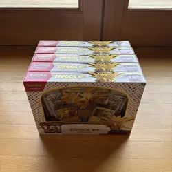 Pokemon TCG S&V 151 Zapdos EX Collection Box Lot of 5 - Image 1