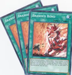 3x YUGIOH..BRANDED BOND..DAMA-EN055..NM/MT/NP..1ST EDITION..COMMON - Image 1