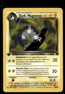 2000 Classic - Team Rocket Dark Magneton Stage 1/Rare #28 - Image 1