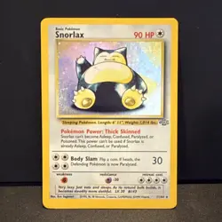 Snorlax 11/64 Jungle Holo Rare 90 HP Unlimited Pokemon TCG Card 1999 - Image 1