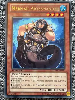 YuGiOh Mermail Abyssmander - ABYR-EN081 - Rare - 1st Edition - YuGiOh - Image 1