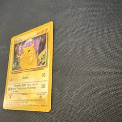 1999 Pokemon Pikachu Base Set 58/102 40 HP Thunder Jolt Gnaw Vintage Card - Image 3