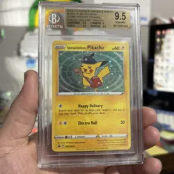 2019-20 POKEMON SWORD & SHIELD SPECIAL DELIVERY PIKACHU BGS 9.5 - Image 3
