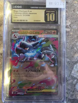 Pokemon Mega Charizard X ex #013/080 Japanese Inferno X CGC 10 PRISTINE - Image 1