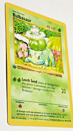 Pokemon PSA 8 1st Edition Bulbasaur 044/102 Base Set (Shadowless) NM - Image 3