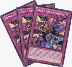 3 X YUGIOH..DOUBLE DRAGON DESCENT..NRMT/NP..1ST EDITION..PRIO-EN069 - Image 1