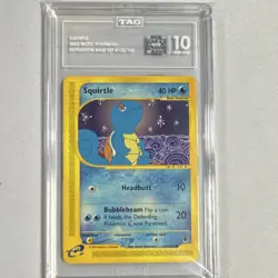 Squirtle Pokemon TCG Expedition Base Set 132/165 TAG 10 2002 - Image 1