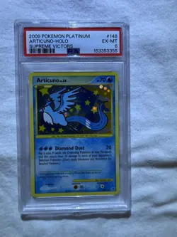 2009 POKEMON PLATINUM SUPREME VICTORS #148 ARTICUNO-HOLO PSA 6 - Image 1
