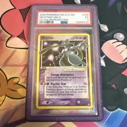 Pokemon Mewtwo Gold Star 2006 EX Holon Phantoms #103 PSA 5 New Cert,Clean,Swirl - Image 1