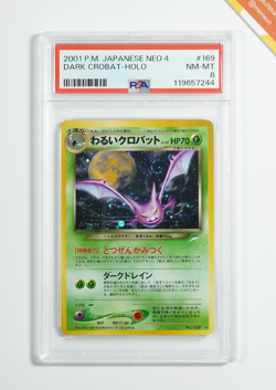 Pokemon PSA 8 Dark Crobat #169 Holo Neo Destiny 2001 Japanese - Image 1