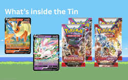 Pokemon TCG: Eevee Evolutions Flareon V & Syleveon V Tin Bundles **SEALED NEW** - Image 3