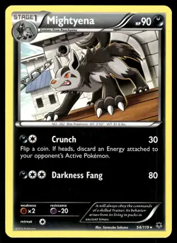 Mightyena 54/119 XY - Phantom Forces Pokemon - Image 1