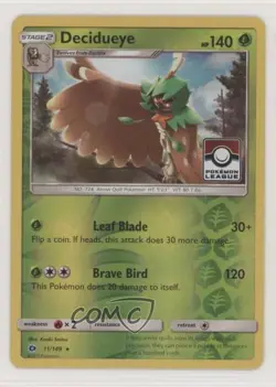 Decidueye (Pokemon League) Reverse Foil Pokemon Sun & Moon Base #11 - Image 1