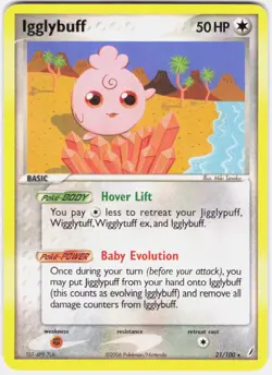 Igglybuff 21/100 Rare Crystal Guardians Pokemon Lightly Played - Image 1