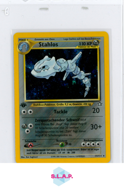 STAHLOS POKEMON 15/111 2000 NEO GENESIS 1ST EDITION HOLO GERMAN - Image 1