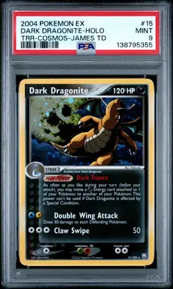 Dark Dragonite - Pokemon Team Rocket Returns #15 PSA 9.0 - Image 1