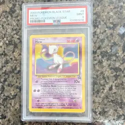Pokemon Black Star Promo League Mew #8 PSA 9 2000 Regular English - Image 1