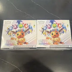 LOT OF 2 - Pokemon Prismatic Evolutions Elite Trainer Box ETB ✅Sealed ✅In Hand - Image 1