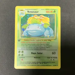 Pokemon Venusaur 15/102 Base Set 1st Edition Holo Rare Spanish 1999 TCG - Image 1