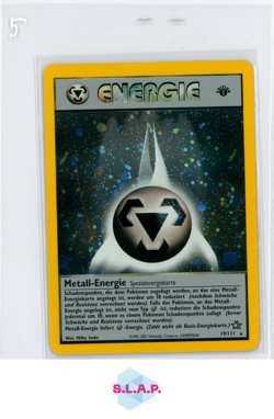 METALL-ENERGIE POKEMON 19/111 2000 NEO GENESIS 1ST EDITION HOLO GERMAN - Image 1