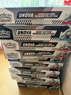 10x NEW SEALED POKEMON UNOVA HEAVY HITTERS PREMIUM COSTCO COLLECTION SEALED 🖤⚪ - Image 1