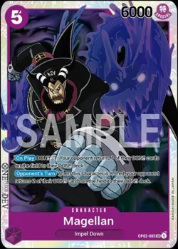 1x Magellan - OP02-085 - SR - Foil NM-Mint Booster OP-02: Paramount War One Piec - Image 1