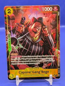 Capone"Gang"Bege (Alternate Art) OP11-101 A Fist of Divine Speed Super Rare Foil - Image 1
