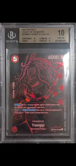 2025 ONE PIECE LEGACY OF THE MASTER #OP09013 YASOPP ALT ART SP BGS 10 PRISTINE - Image 1