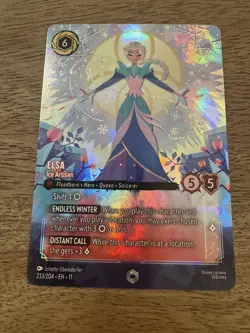 Disney Lorcana Winterspell Elsa Ice Artisan Enchanted 233/204 - Image 1