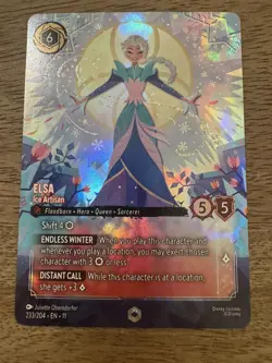 Disney Lorcana Winterspell Elsa Ice Artisan Enchanted 233/204 - Image 5