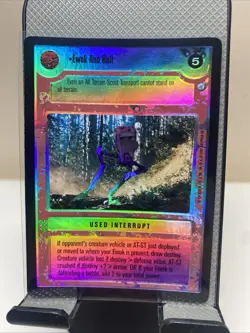 Star Wars CCG Endor Very Rare Foil “Ewok and Roll” Black Border Card - Image 1