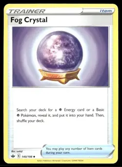 2021 Chilling Reign Set Pokemon Card 140 Fog Crystal NM - Image 1