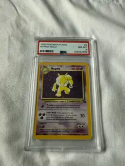 Pokemon Card Hypno Holo 1999 Fossil 8/62 English - PSA 8 NEW CERT - Image 1