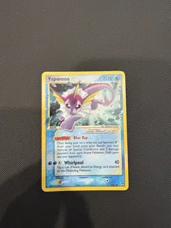 Vaporeon 102/108 - Gold Star EX Power Keepers Pokemon Card - Image 1