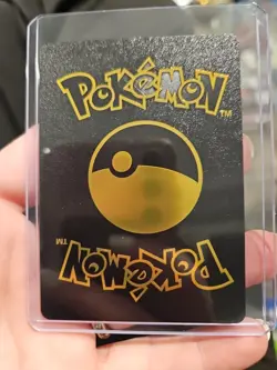 Ice Rider Calyrex Vmax Rainbow BlackFoil Fan Art Textured Collector Pokemon Card - Image 2