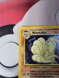Ninetales Holo Unlimited Rare Pokemon TCG Card 12/102 Base Set LP - Image 4
