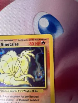 Ninetales Holo Unlimited Rare Pokemon TCG Card 12/102 Base Set LP - Image 5