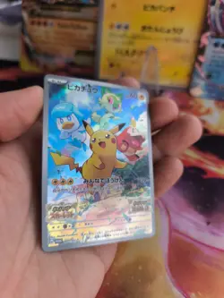 Pokemon Karte Card Holo Pikachu Karmesin Und Purpur Promo Fullart japanese NM - Image 3