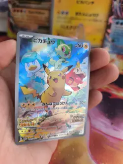 Pokemon Karte Card Holo Pikachu Karmesin Und Purpur Promo Fullart japanese NM - Image 4