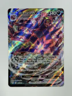 Pokemon TCG Eternatus VMAX Darkness Ablaze Holo Ultra Rare Card 117/189 NM - Image 1