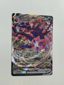 Pokemon TCG Eternatus VMAX Darkness Ablaze Holo Ultra Rare Card 117/189 NM - Image 3