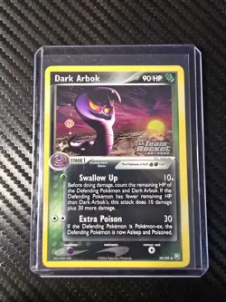 Pokemon Dark Arbok Card 29/109 Reverse Holo Rare Rocket Returns Stamped (NM) - Image 1