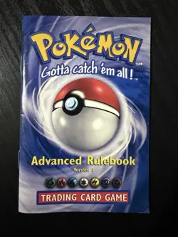 1999 Pokemon Trading Card Game Advanced Rulebook Version 1-WOTC Nintendo Vintage - Image 1