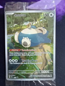 Snorlax SVP EN 051 Black Star Promo Scarlet & Violet Pokemon 151 Card - SEALED - Image 1