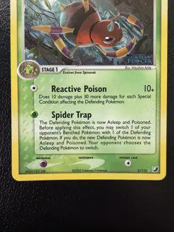 Pokemon Card TCG- Ariados Unseen Forces 2/115 Reverse Holo Stamped LP+ - Image 3